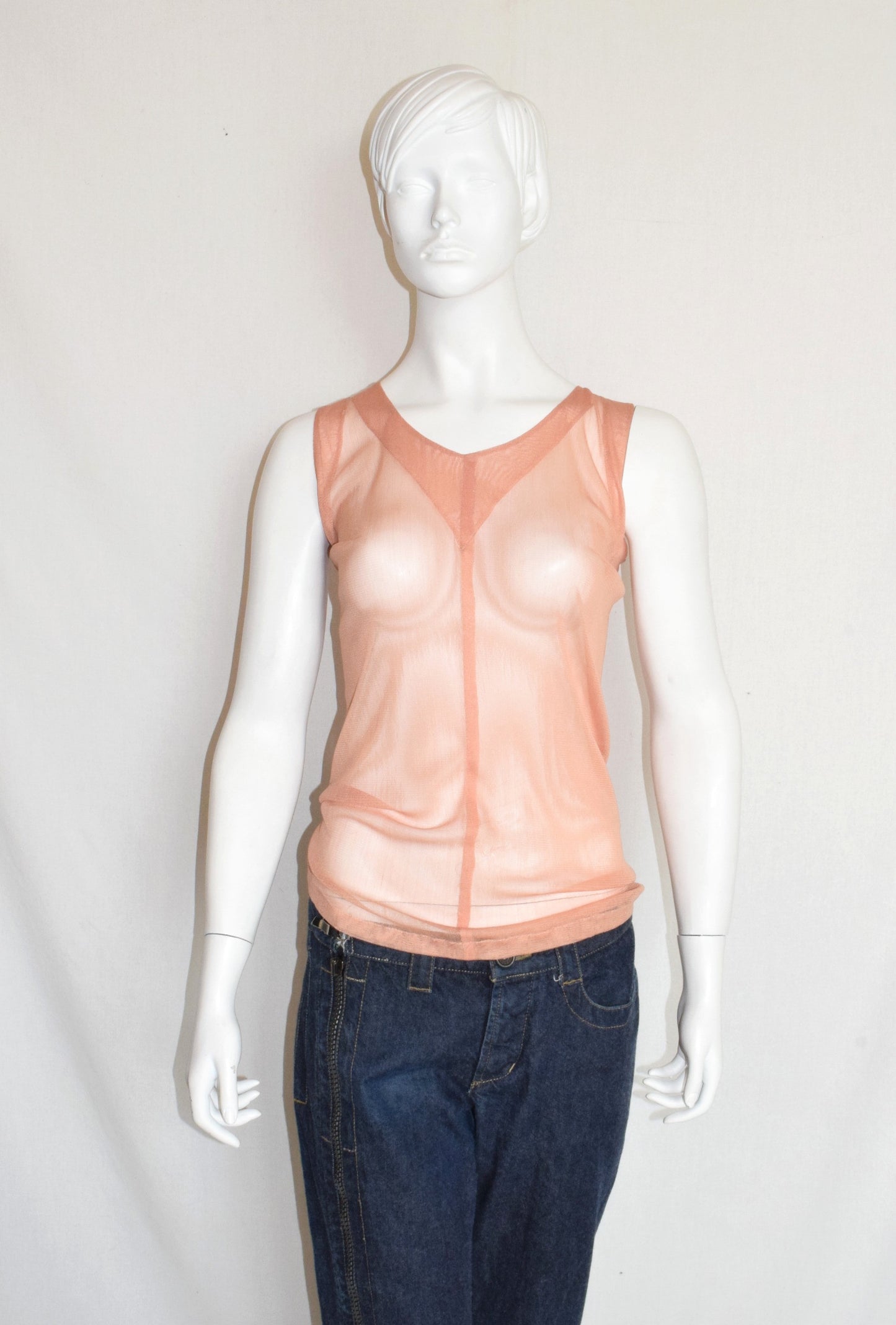 Ann Demeulemeester sheer tank top SS95