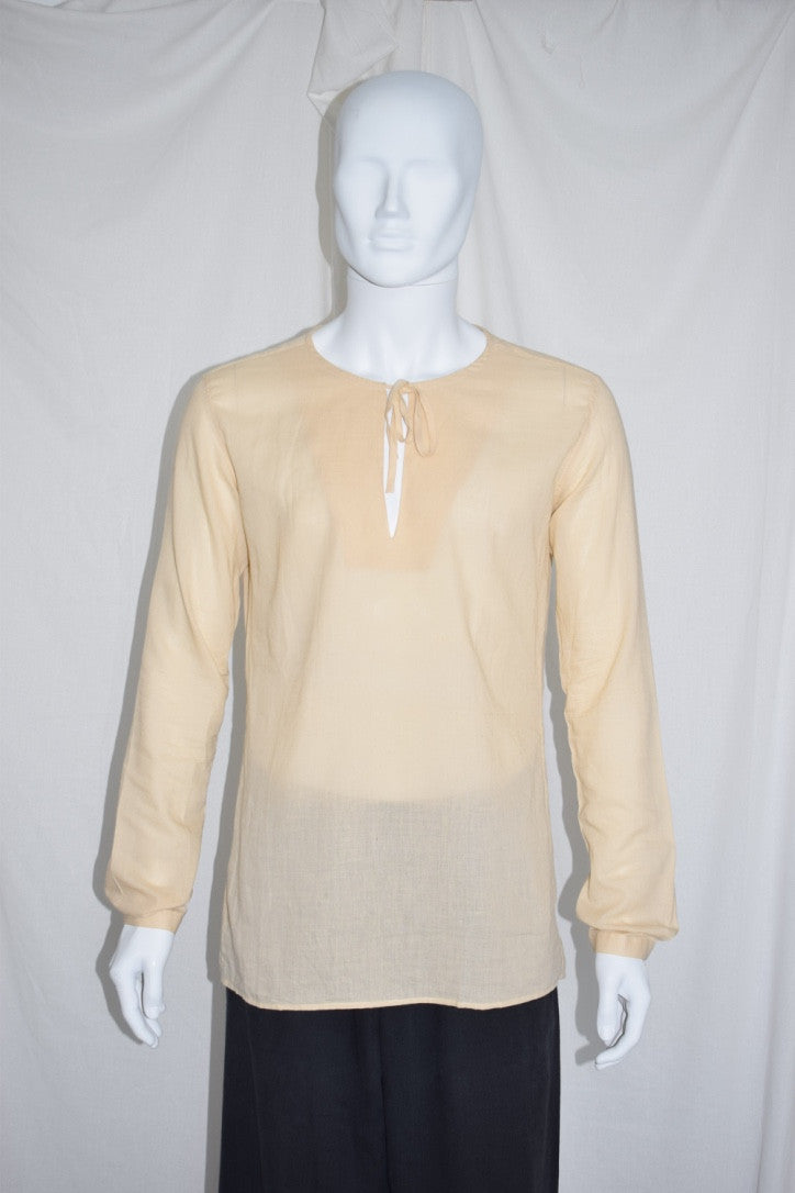 Raf Simons beige linnen top