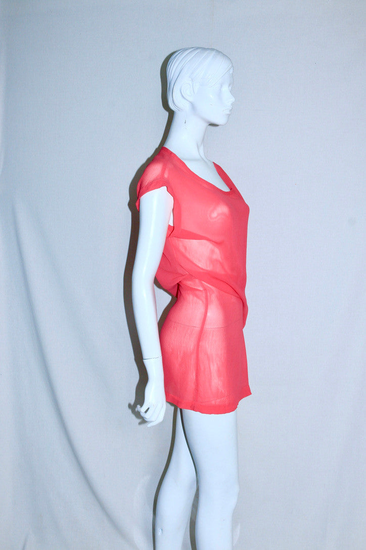 Ann Demeulemeester sheer tunic