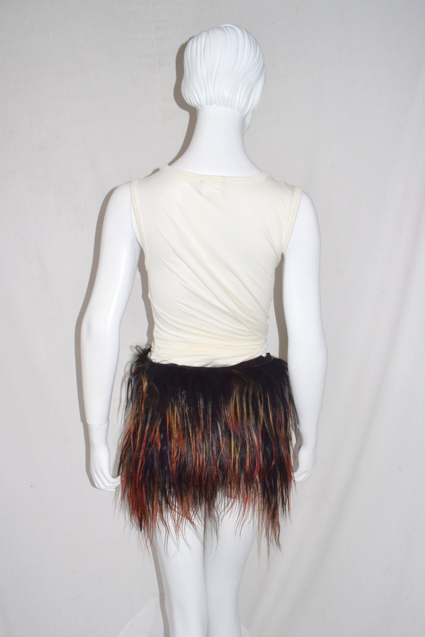 Ann Demeulemeester fur wrap skirt AW11