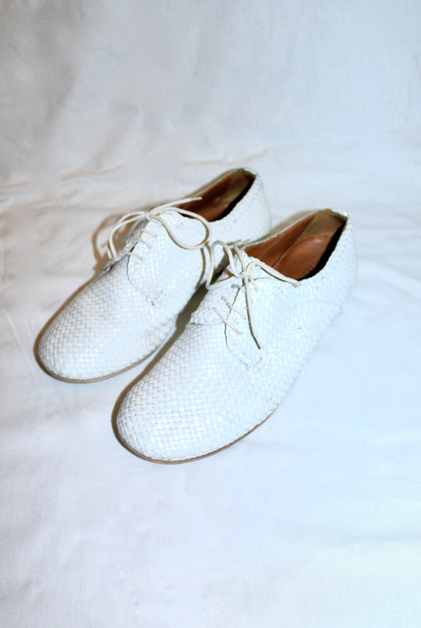 Dries Van Noten leather woven shoes