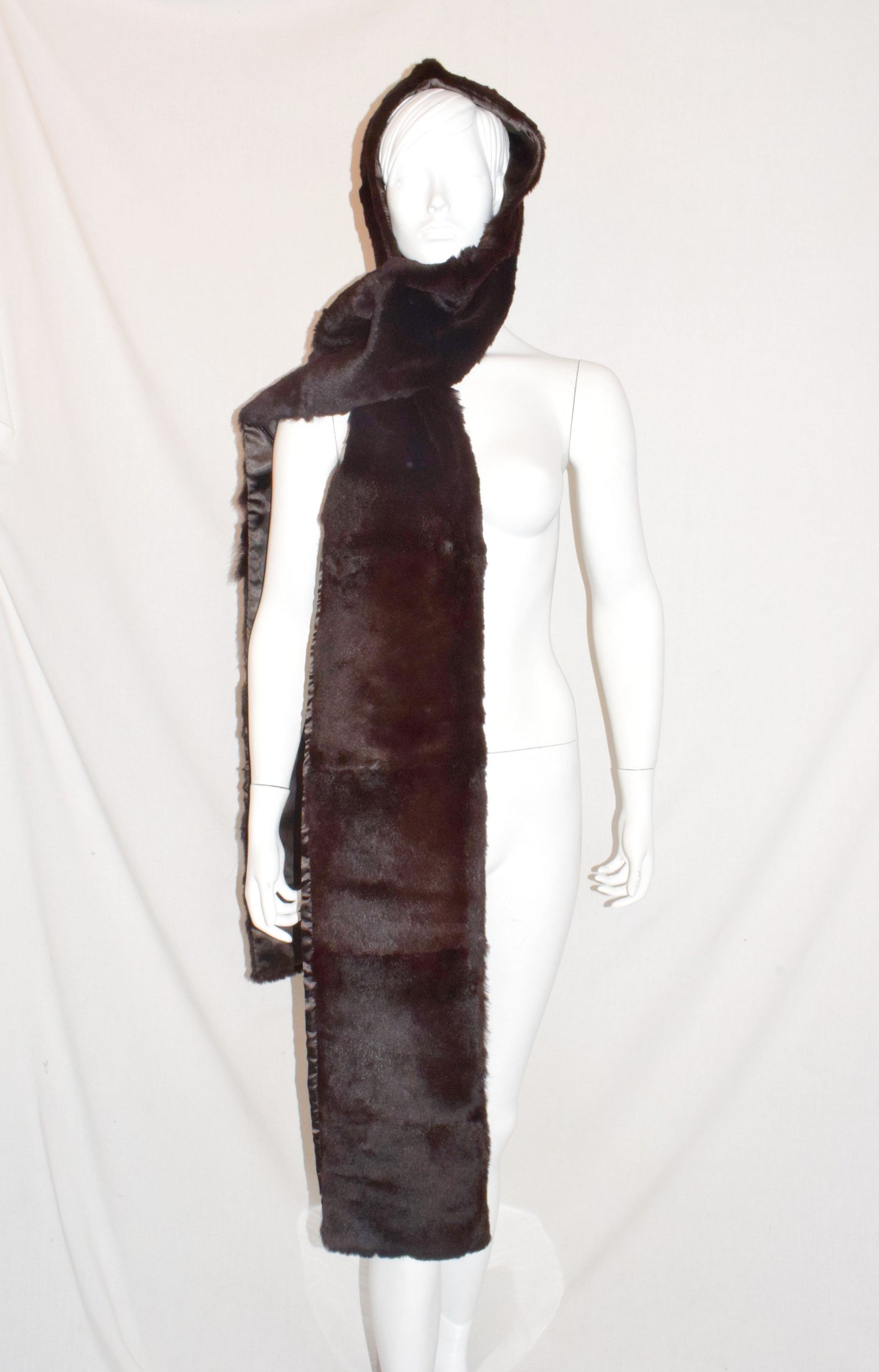 Veronique Branquinho fur hood scarf