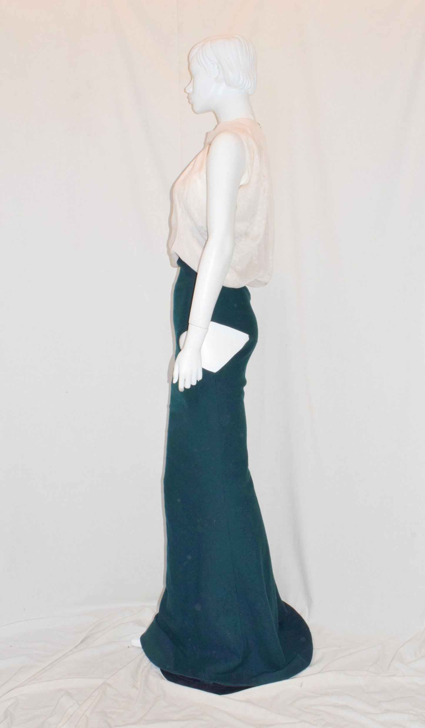 Haider Ackermann cut out wool skirt