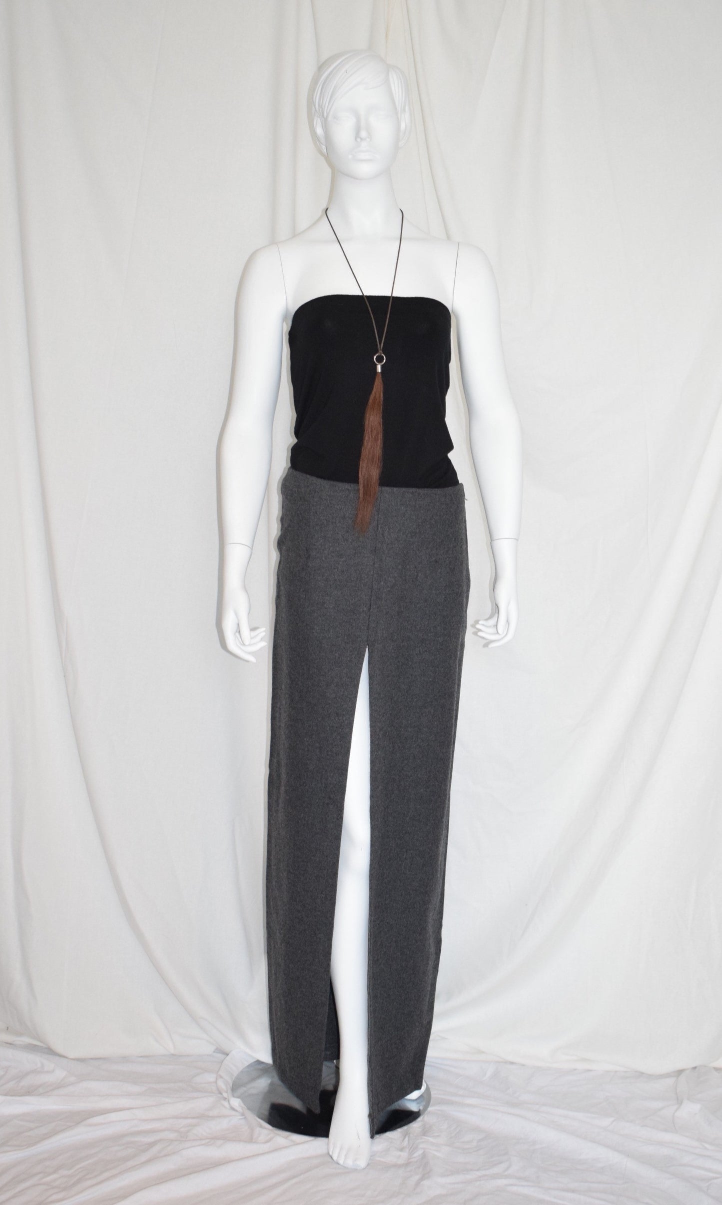 Maison Martin Margiela grey wool skirt AW99