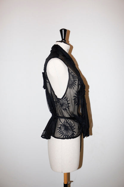 Ann Demeulemeester sheer wrap top