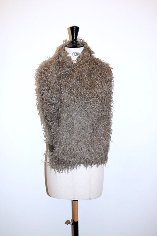 Dries Van Noten faux fur crossbody scarf
