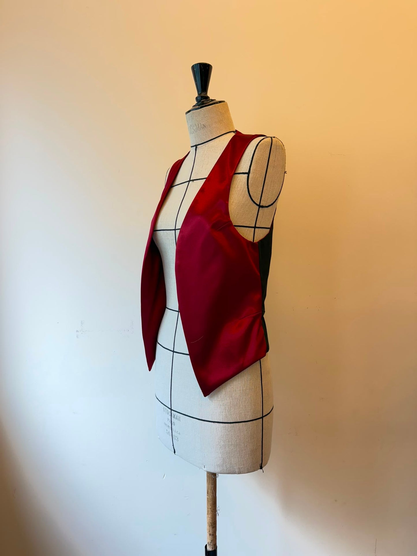 Haider Ackermann Red jacket with waistcoat