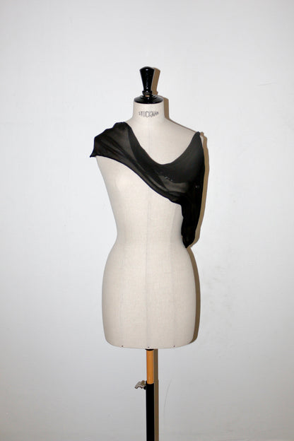 Kostas Murkidis assymetrical chiffon top