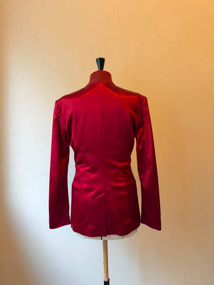 Haider Ackermann Red jacket with waistcoat