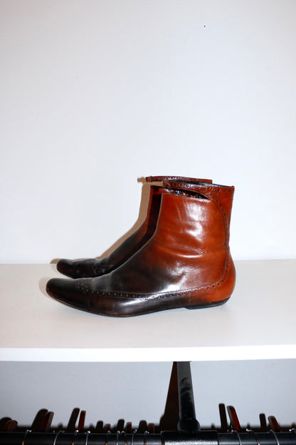 Dries Van Noten ombre leather boots AW99