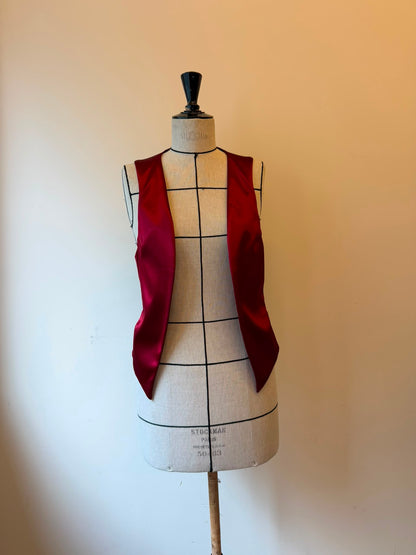 Haider Ackermann Red jacket with waistcoat