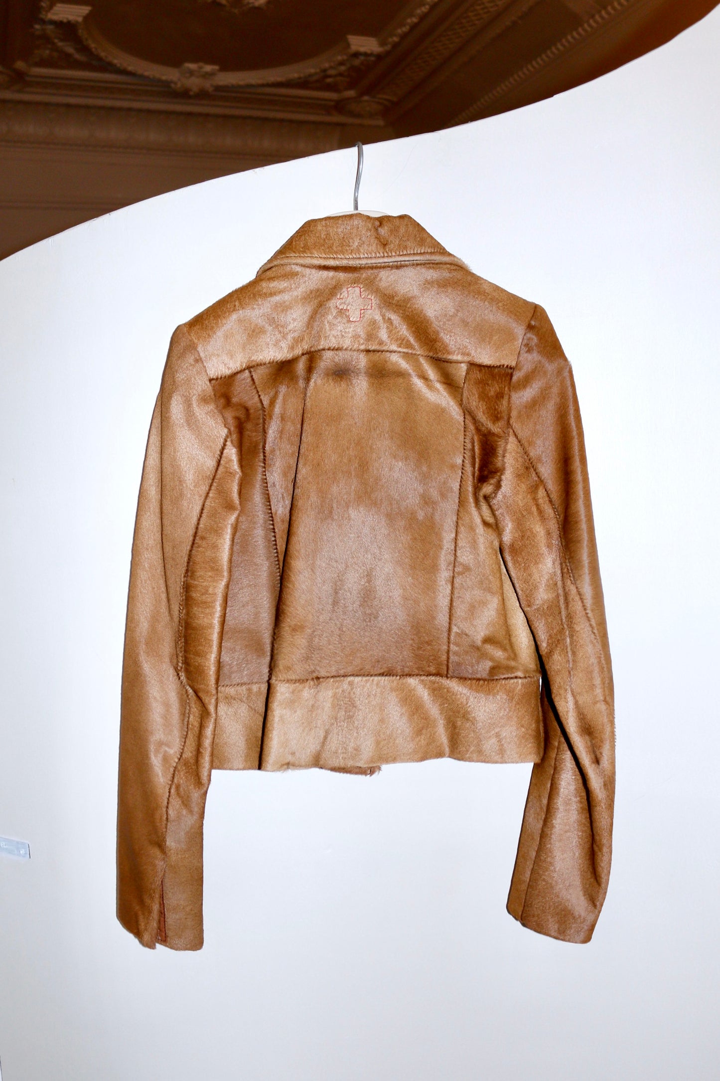 A.F. Vandevorst fur leather jacket AW98