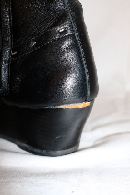 Yohji Yamamoto wedge ankle boots