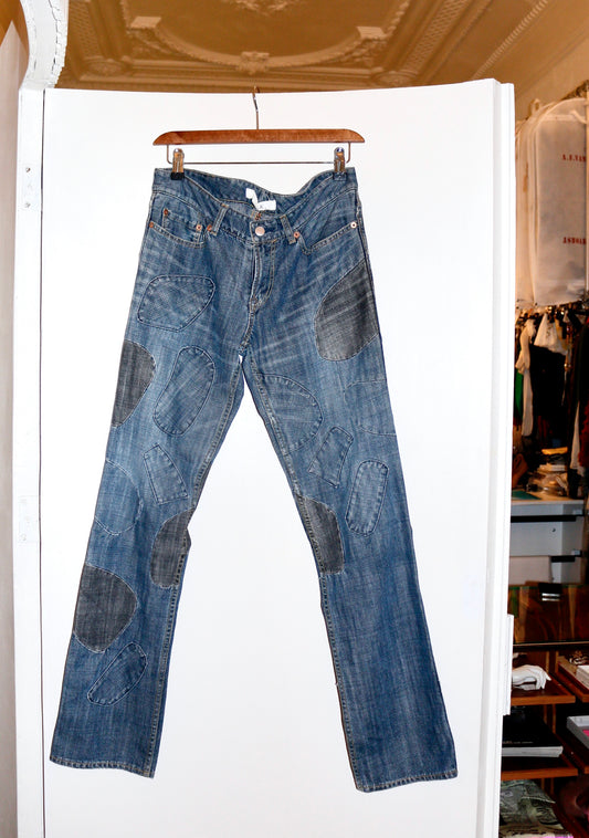 Zucca patchwork jeans