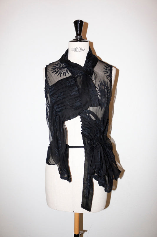 Ann Demeulemeester sheer wrap top