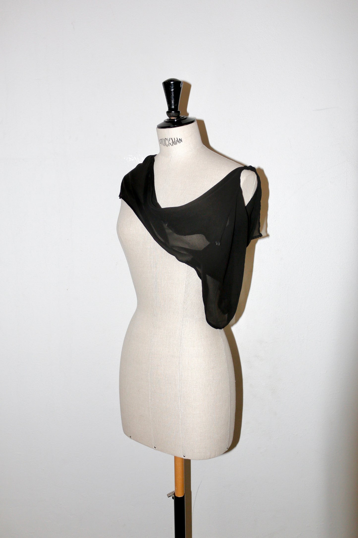 Kostas Murkidis assymetrical chiffon top