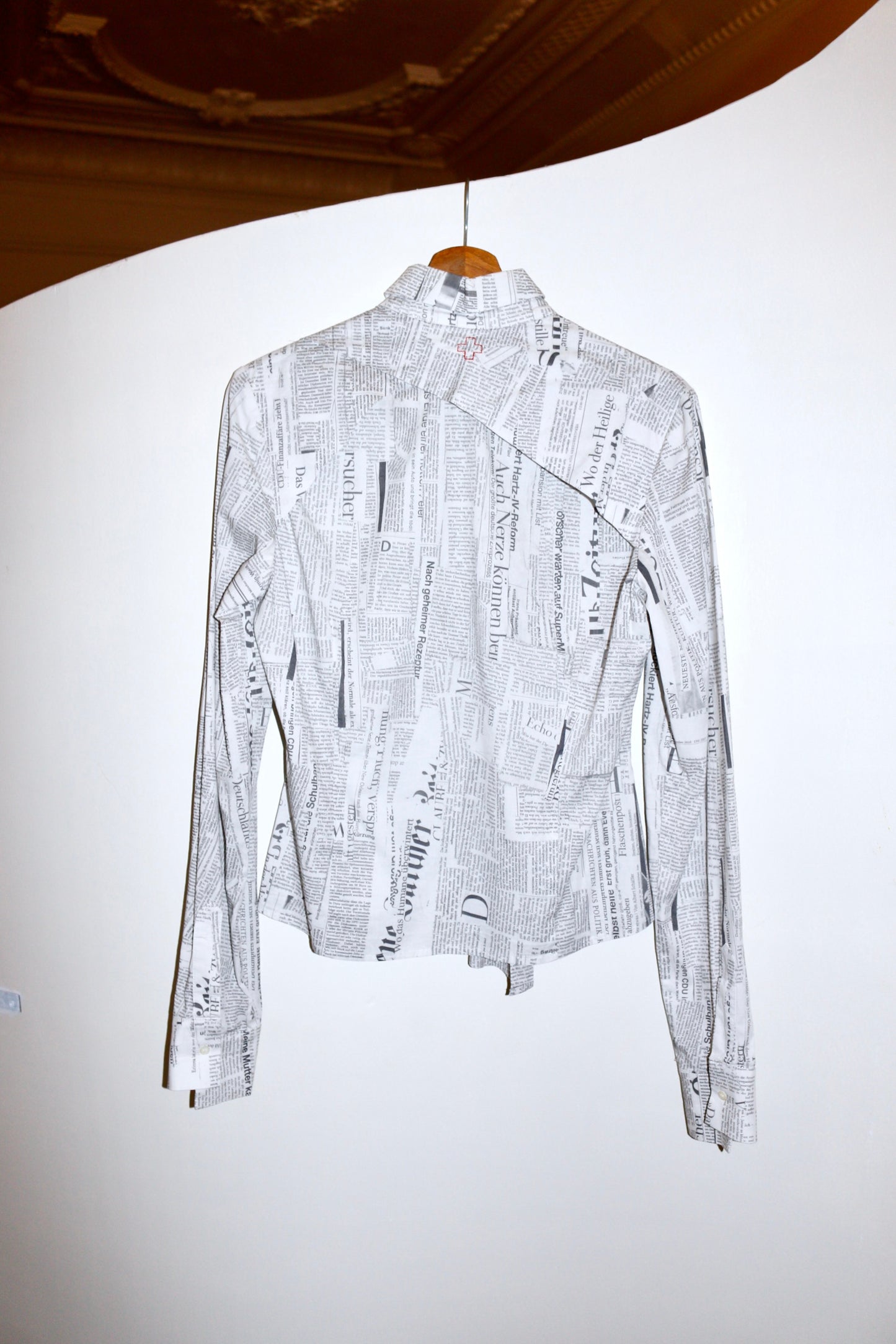 A.F. Vandevorst newspaper shirt SS06