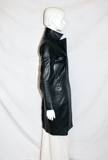 Lieve Van Gorp leather coat