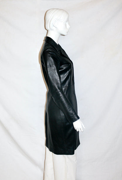 Lieve Van Gorp leather coat