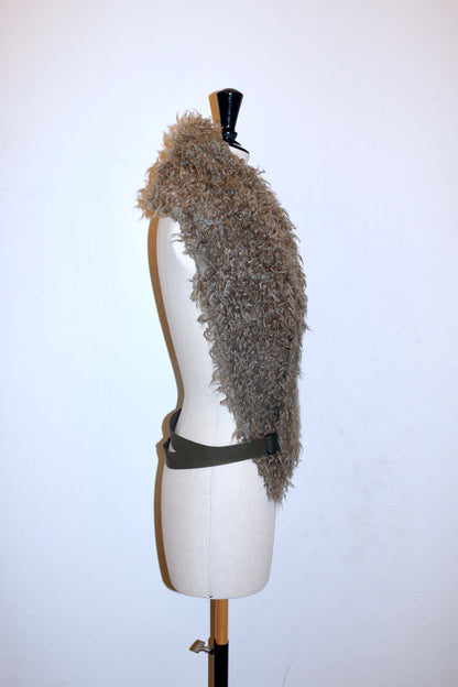 Dries Van Noten faux fur crossbody scarf
