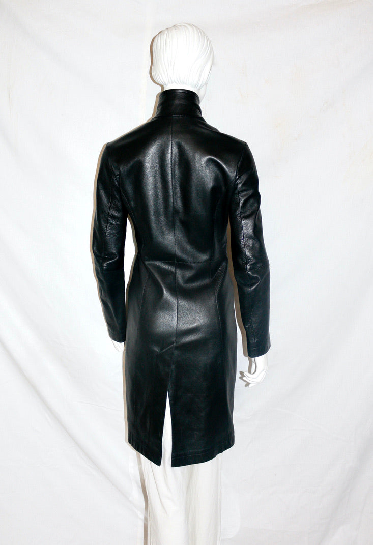 Lieve Van Gorp leather coat