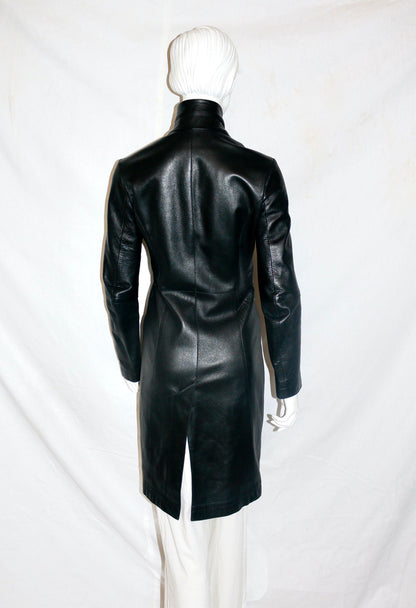 Lieve Van Gorp leather coat