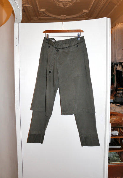 Dries Van Noten trousers with skirt overlay AW16