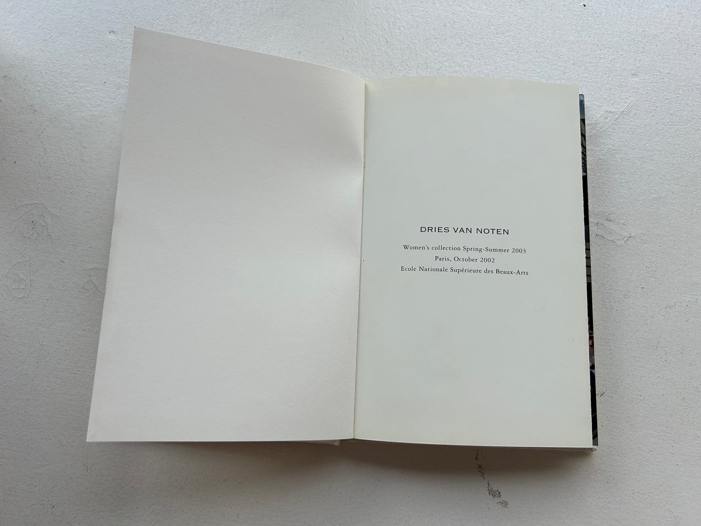 Dries Van Noten Women Spring Summer 2003 book