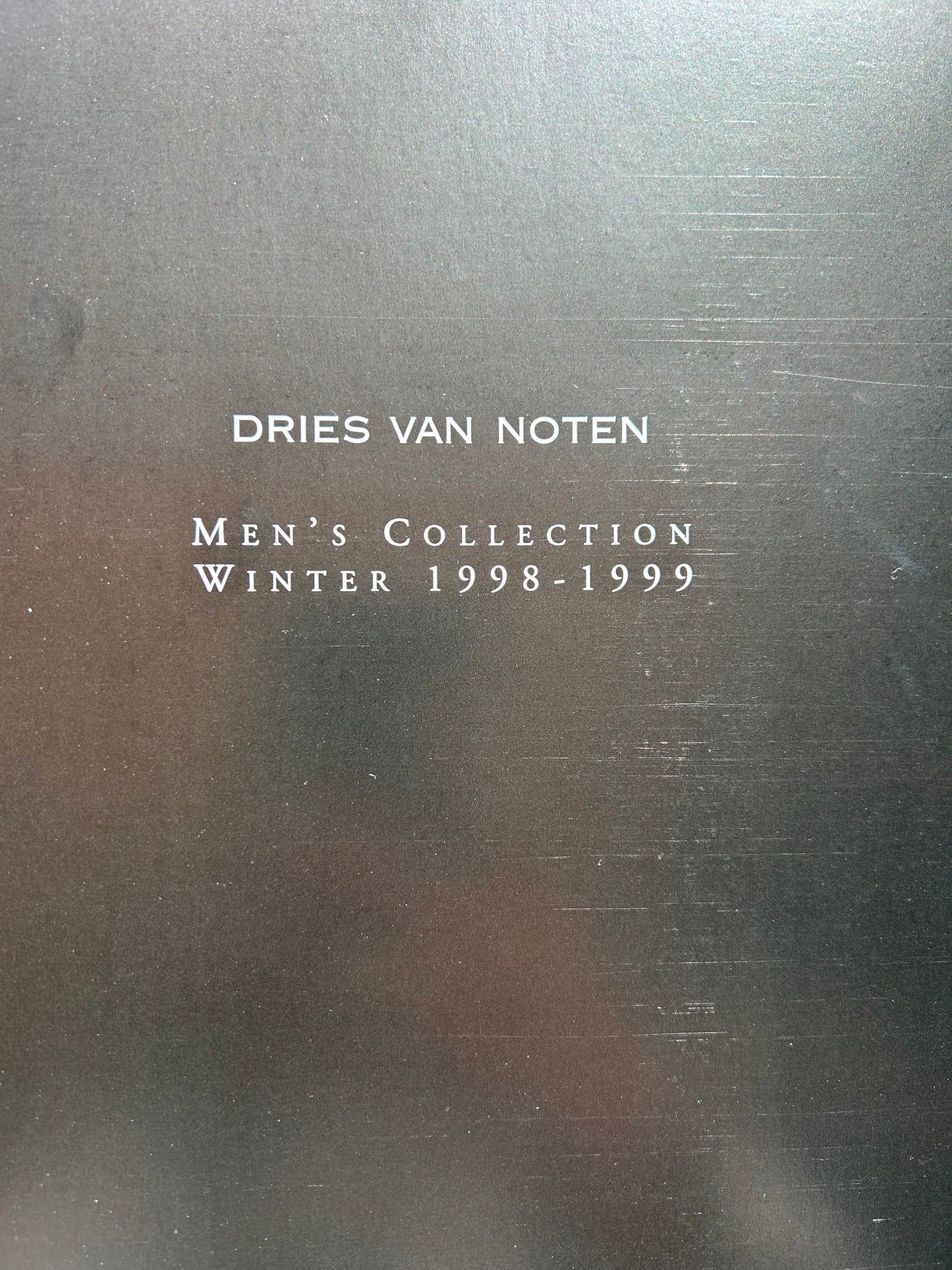Dries Van Noten Men Winter 1998 - 1999 catalogue