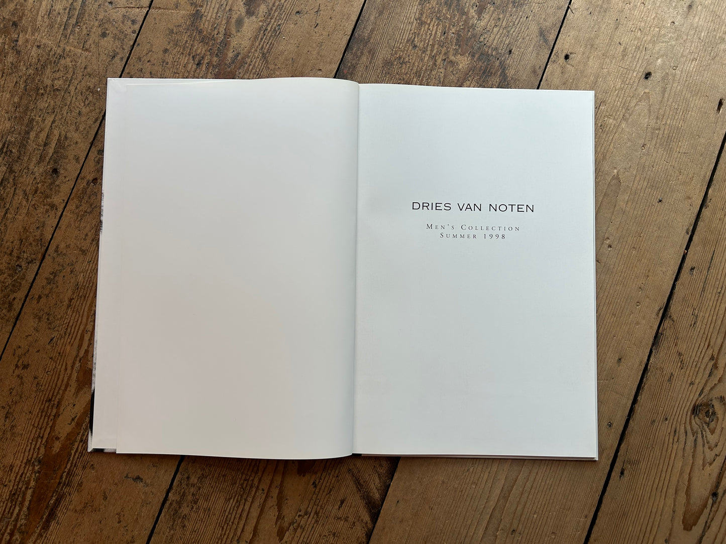 Dries Van Noten Men Summer 1998 Book