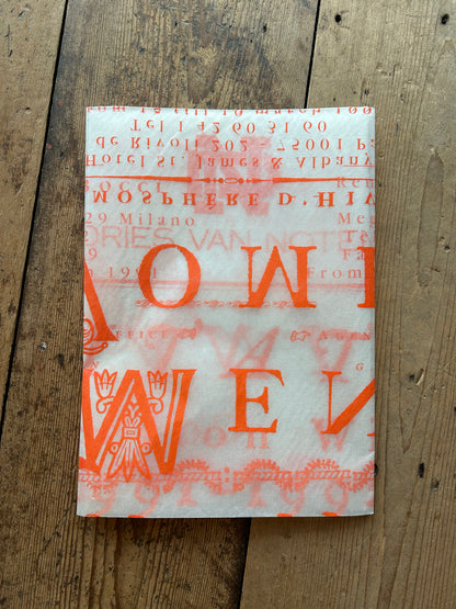 Dries Van Noten Winter collection 1991 - 1992 Invitation poster