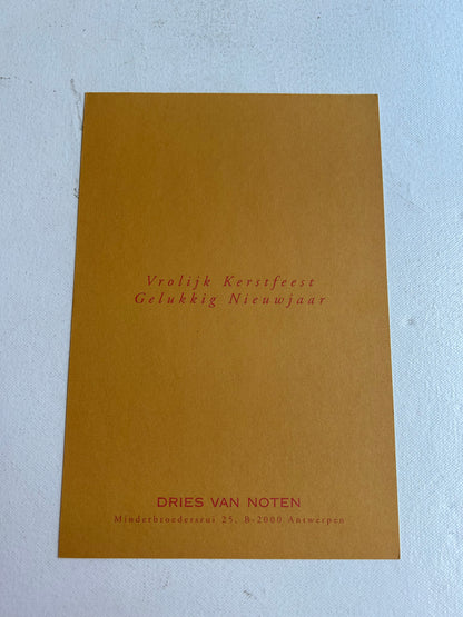 Dries Van Noten Christmas & New years card