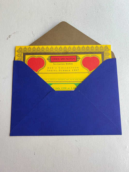 Dries Van Noten Men S/S 1997 Invitation
