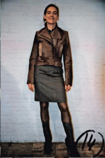 A.F. Vandevorst fur leather jacket AW98