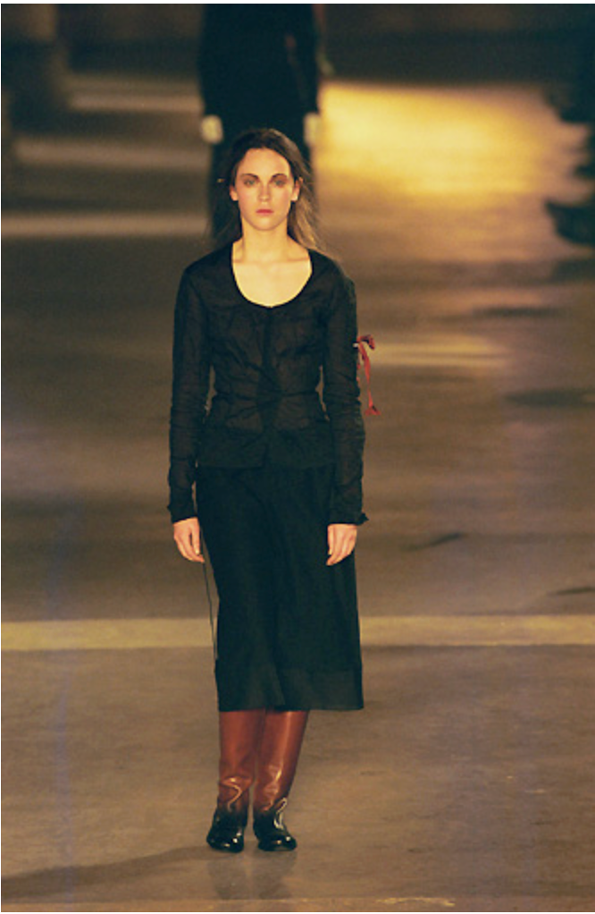 Dries Van Noten ombre leather boots AW99