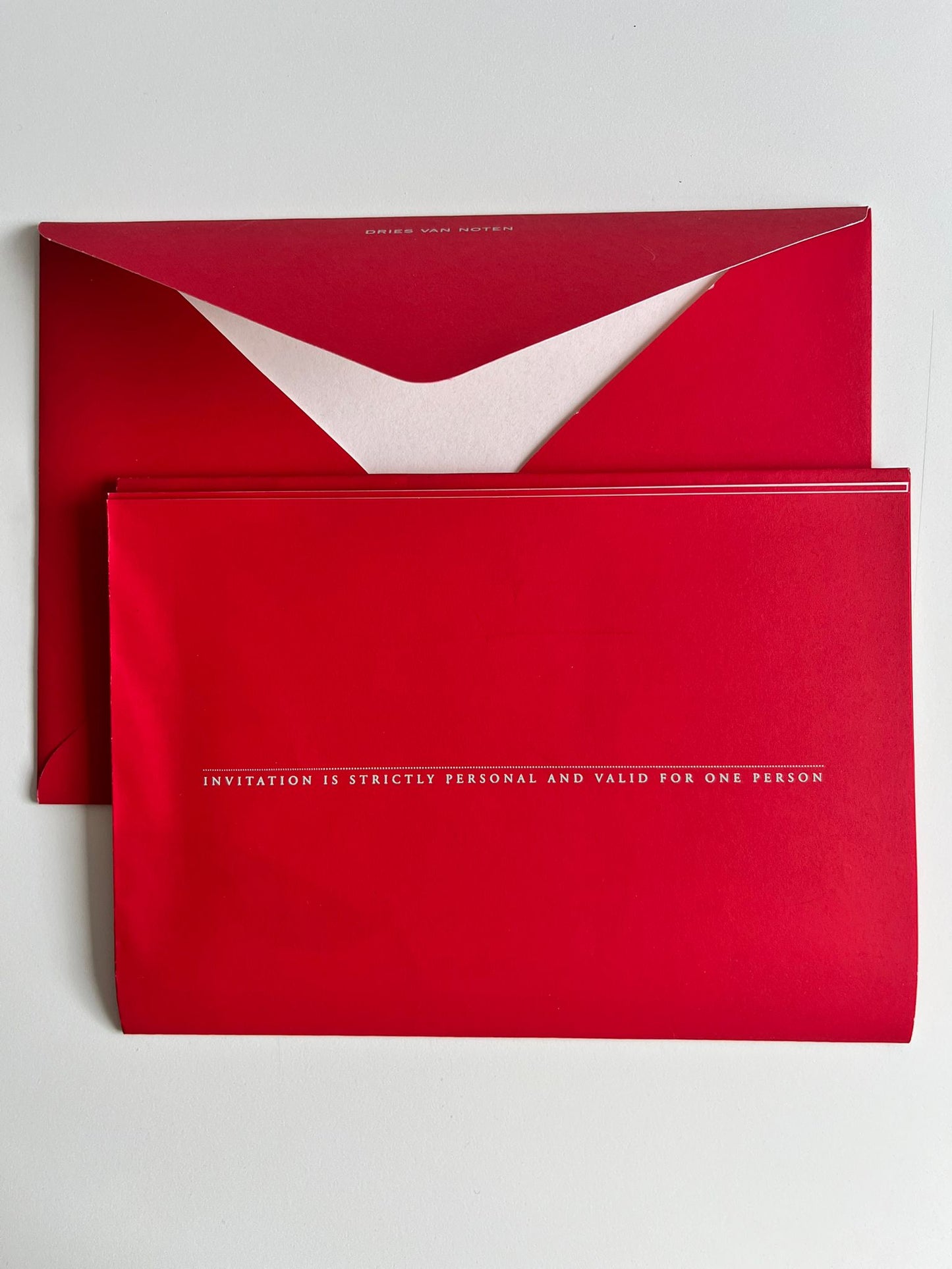Dries Van Noten Men A/W 1997-1998 Invitation