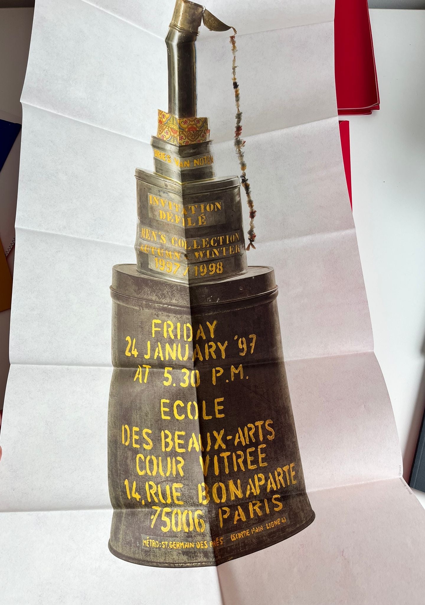 Dries Van Noten Men A/W 1997-1998 Invitation