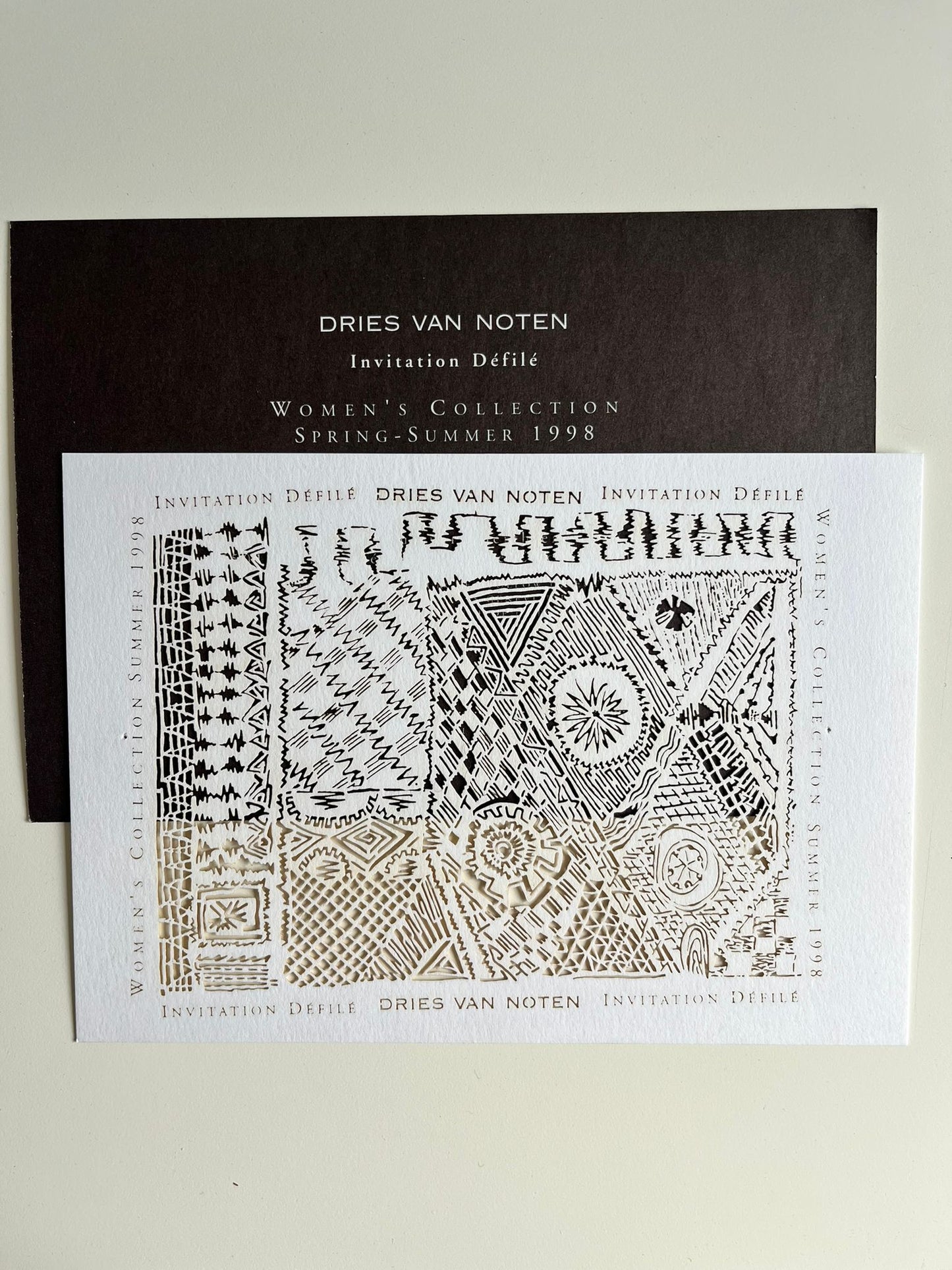Dries Van Noten Women Summer 1998 Invitation