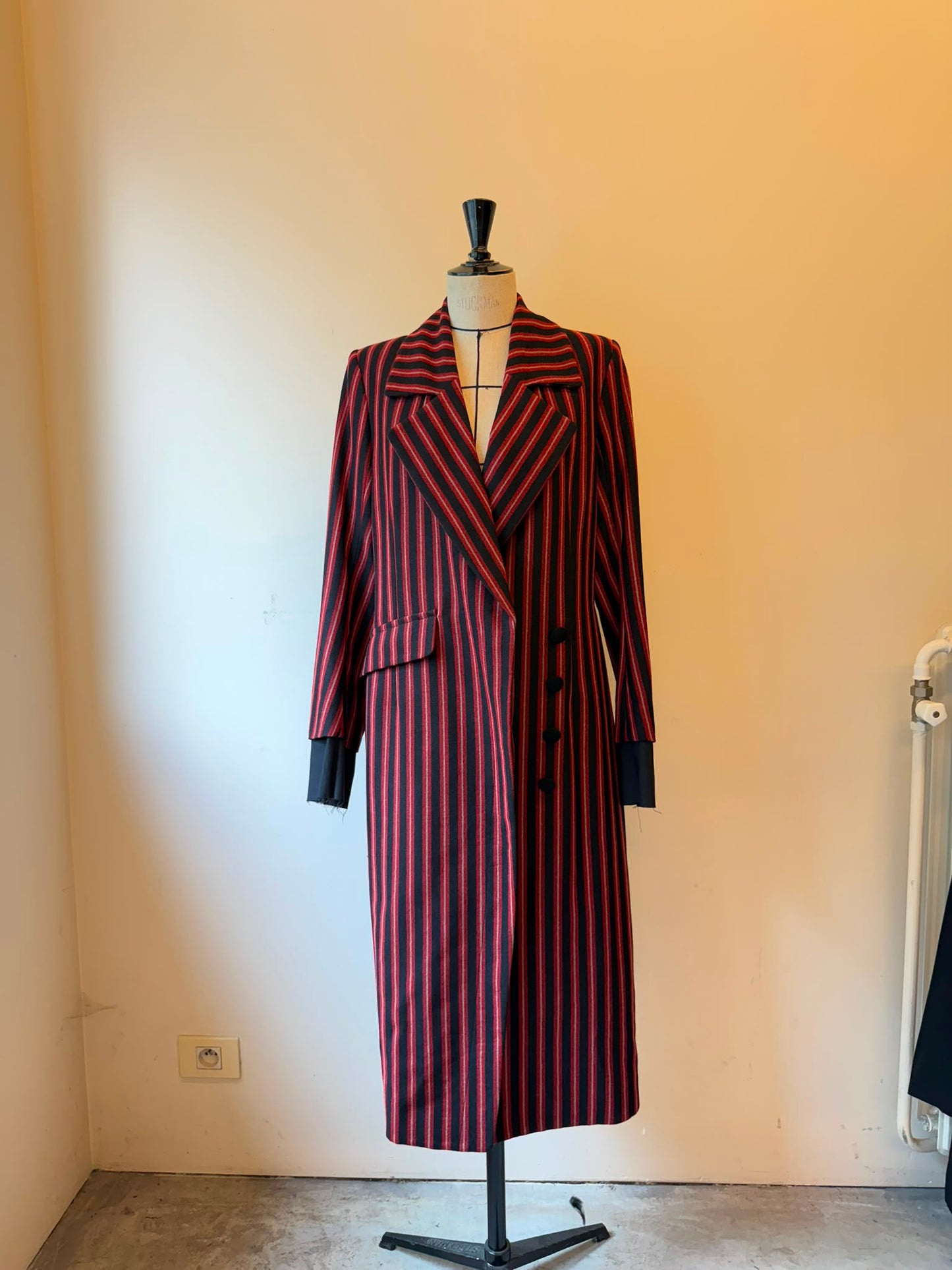 Ann Demeulemeester Striped coat