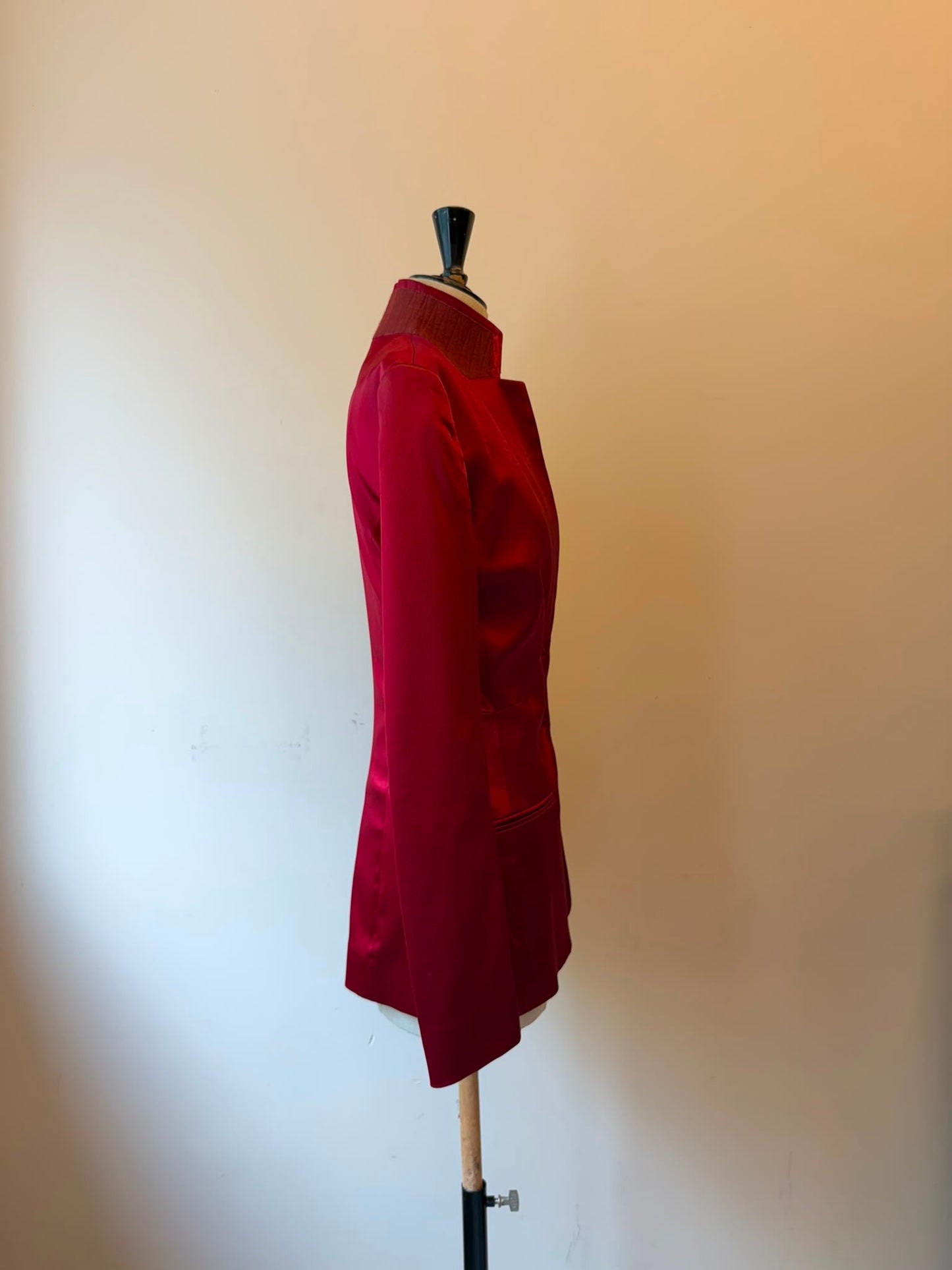 Haider Ackermann Red jacket with waistcoat