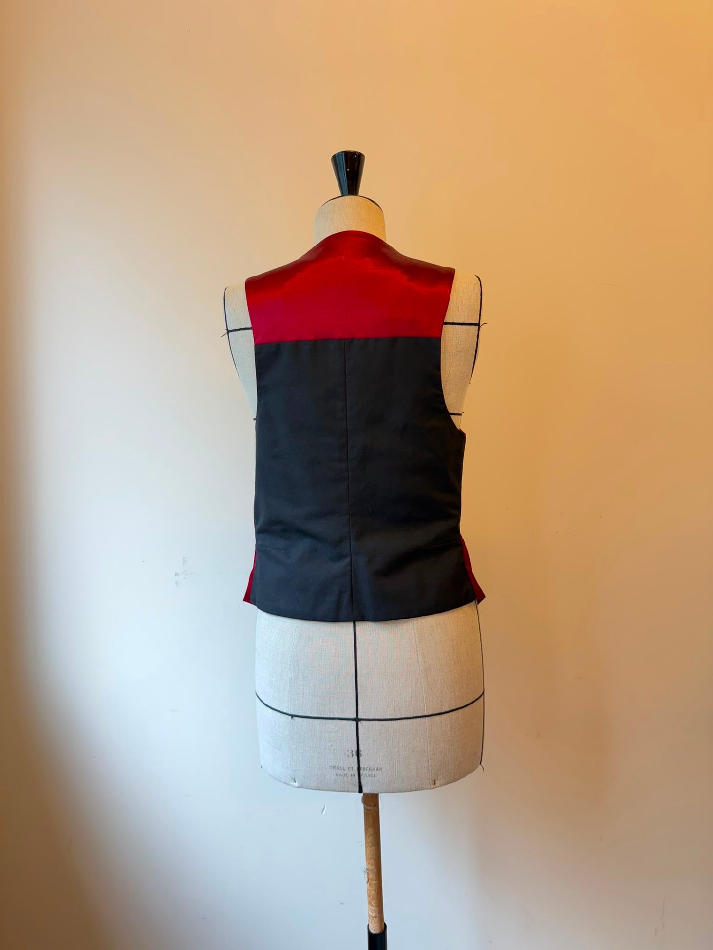 Haider Ackermann Red jacket with waistcoat