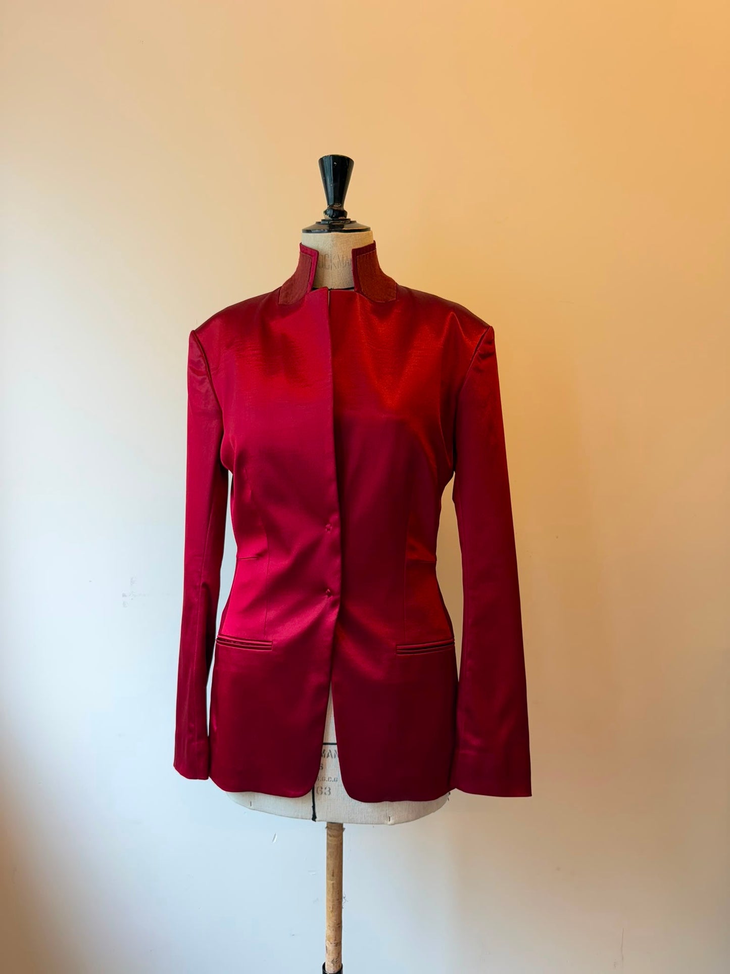 Haider Ackermann Red jacket with waistcoat