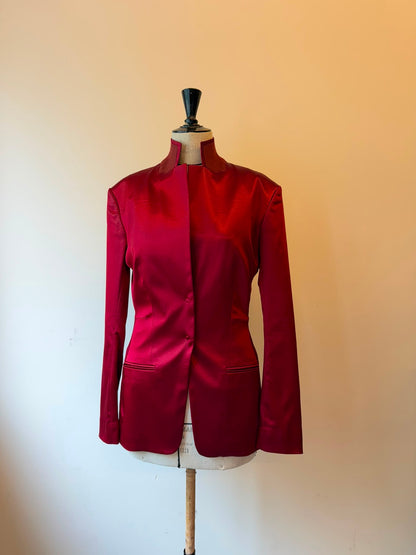 Haider Ackermann Red jacket with waistcoat