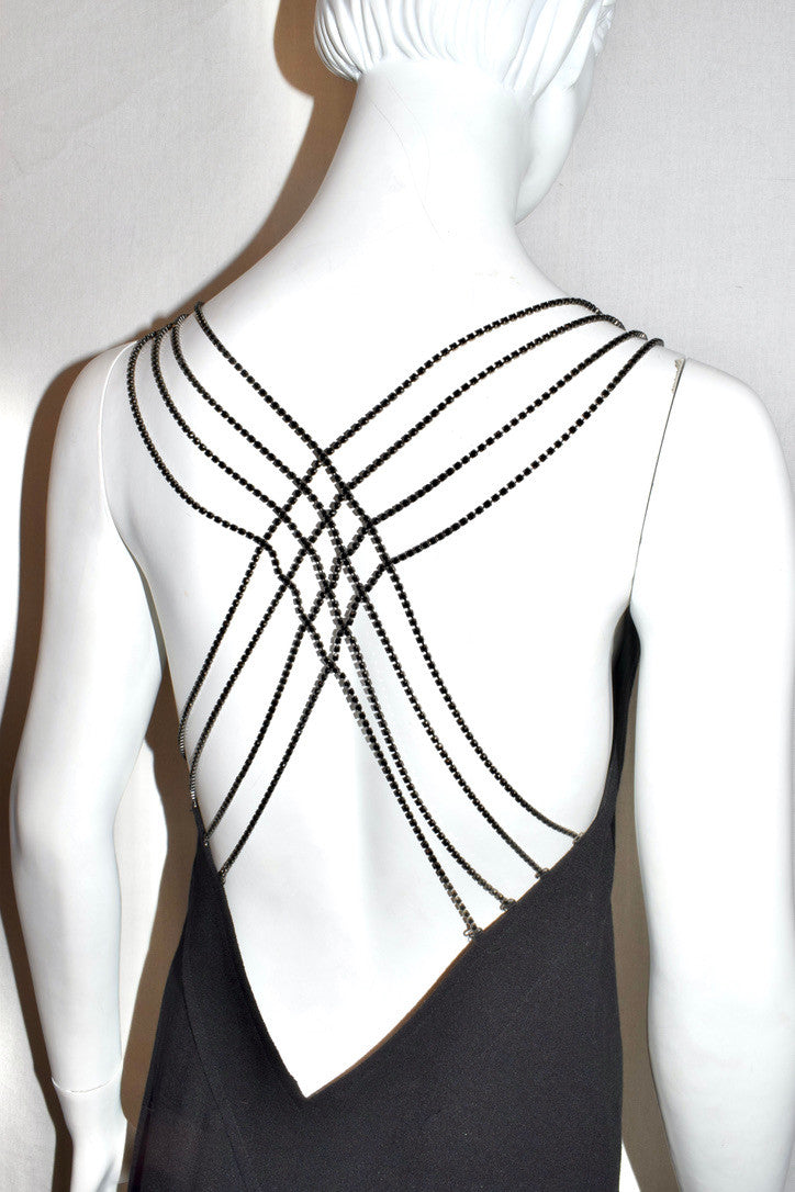 Veronique Branquinho dress with sequin chain back