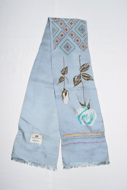 Dries Van Noten silk embroidered scarf