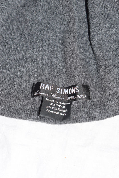 Raf Simons hooded wool scarf AW2000-2001