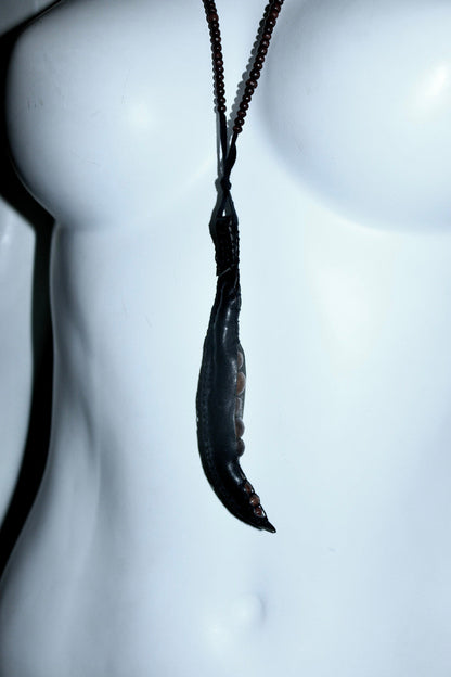 Ann Demeulemeester pea pod necklace