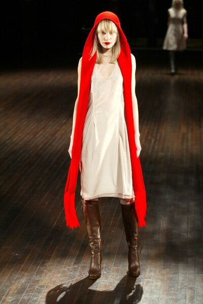 Veronique Branquinho hooded scarf AW03