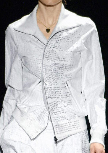 A.F. Vandevorst SS06 collared newspaper jacket