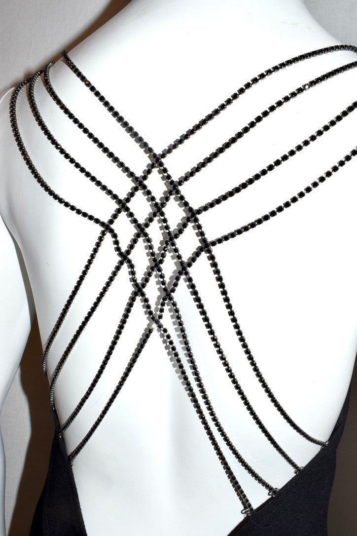 Veronique Branquinho dress with sequin chain back